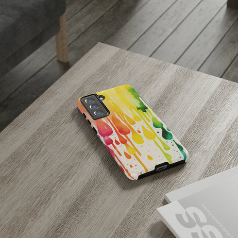 Rainbow Spring Showers - Impact Resistant Phone Case
